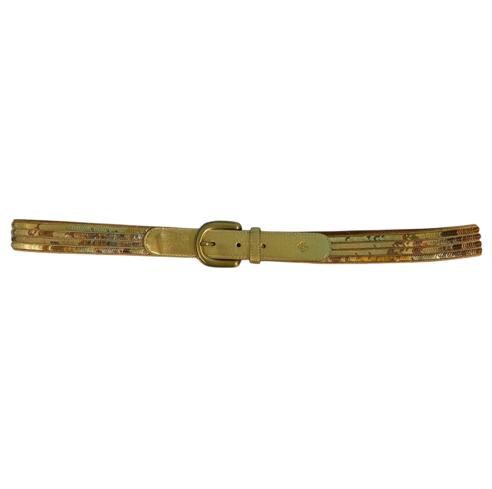 Olsen Europe Gold Sequin Belt